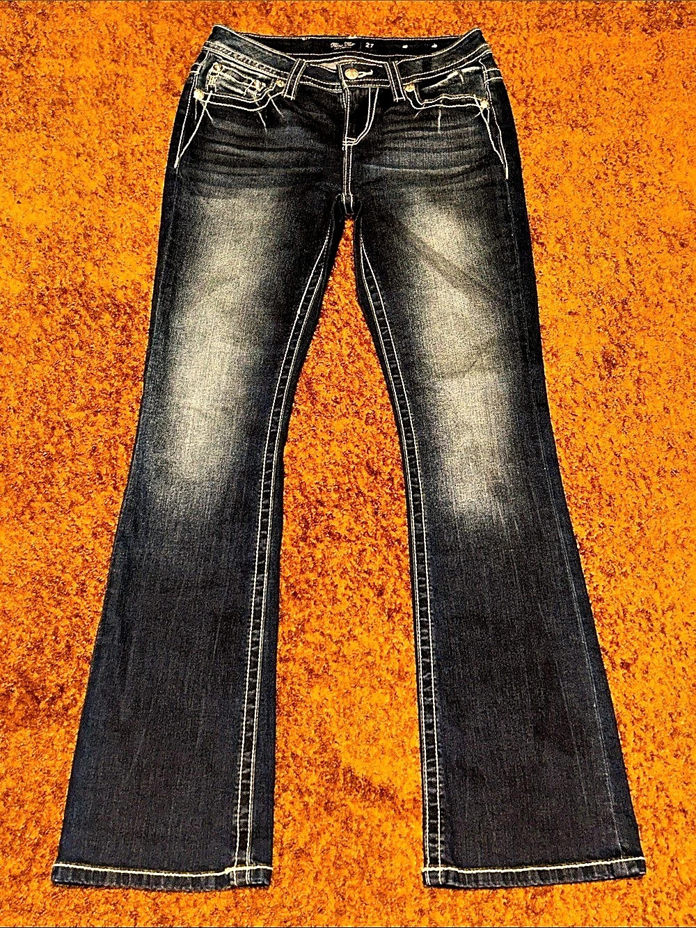 Miss Me Mid-Rise Boot Bootcut Jeans Waist 27